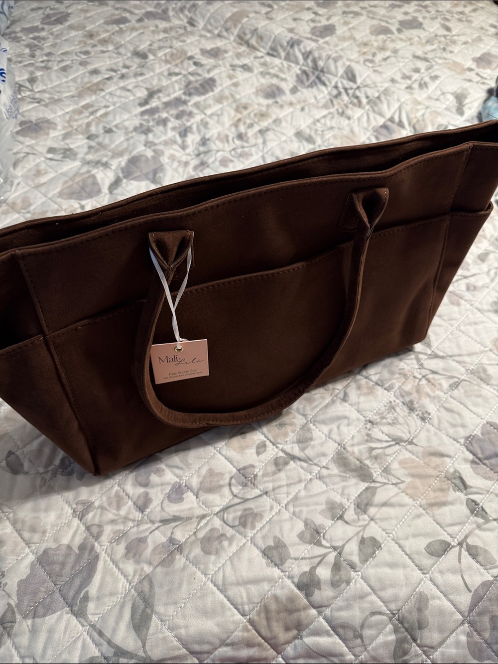 Mali Lili faux suede tote